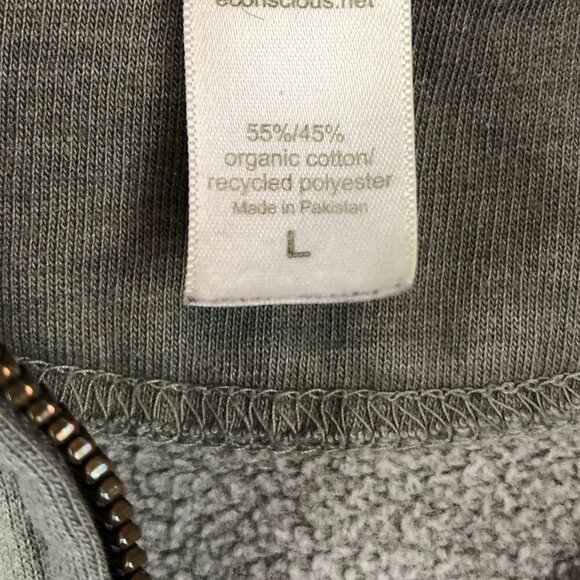 Econscious Gray Asheville Yoga Center Hoodie Size L - Picture 6 of 7